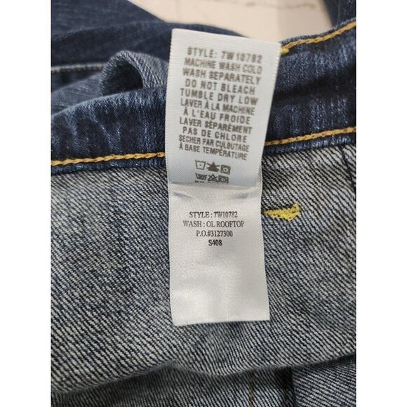 Lucky Brand Capri Jeans Easy Rider Cropped Distressed Denim 4 27 - Picture 8 of 8